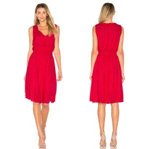 🌼 Cupcakes & Cashmere Red Rose Textured Midi Dress S